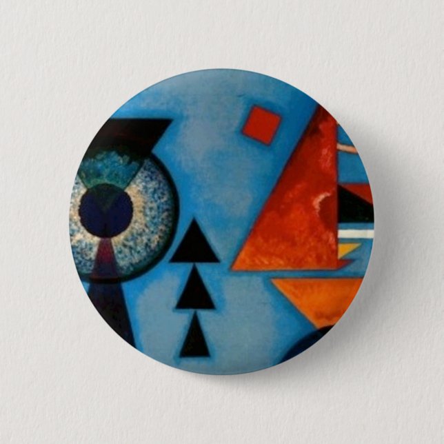 Kandinsky Soft Hard Abstract 6 Cm Round Badge (Front)