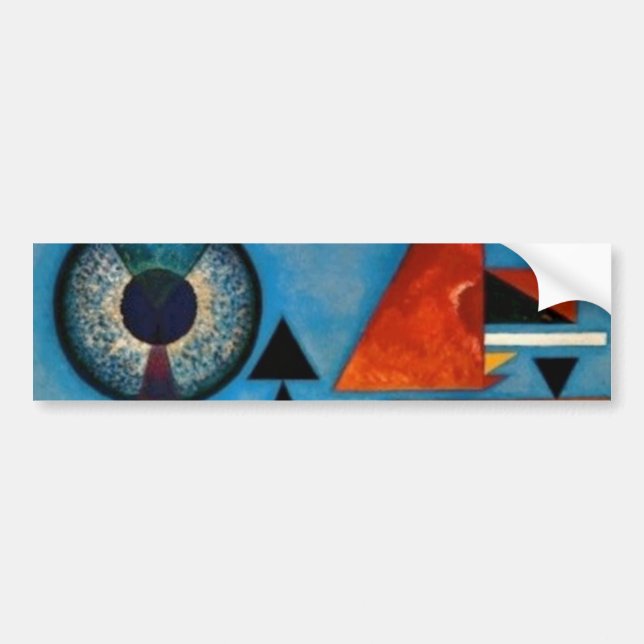 Kandinsky Soft Hard Abstract Bumper Sticker (Front)