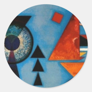 Kandinsky Soft Hard Abstract Classic Round Sticker