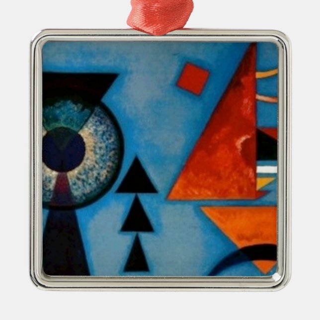 Kandinsky Soft Hard Abstract Metal Tree Decoration (Front)