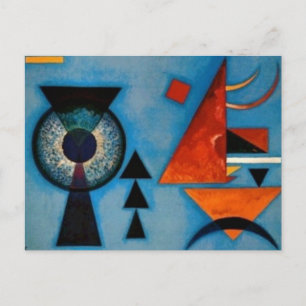 Kandinsky Soft Hard Abstract Postcard