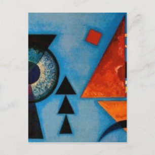 Kandinsky Soft Hard Abstract Postcard