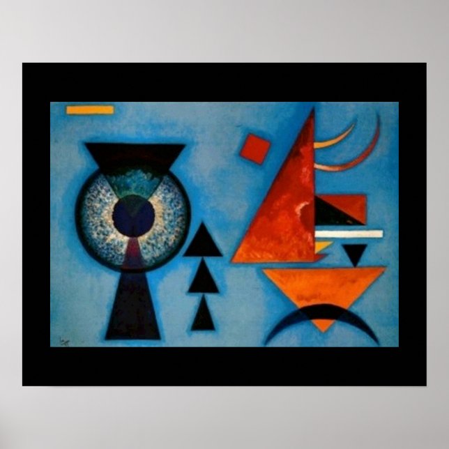 Kandinsky Soft Hard Abstract Poster (Front)