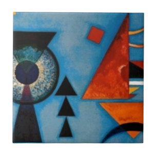 Kandinsky Soft Hard Abstract Tile