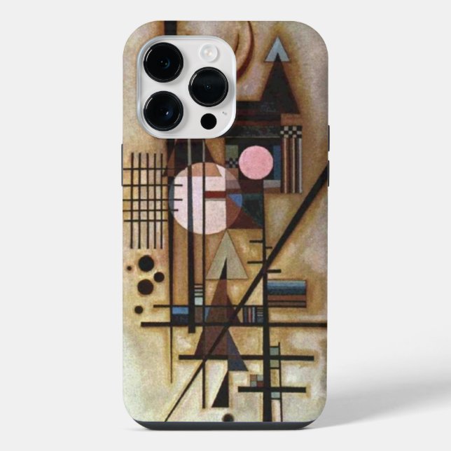 Kandinsky Softened Construction Abstract Art iPhone Case (Back)