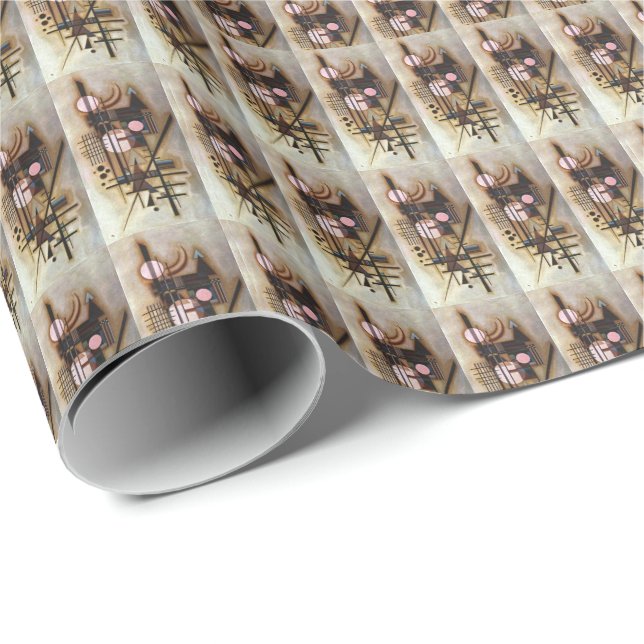 Kandinsky Softened Construction Abstract Art Wrapping Paper (Roll Corner)