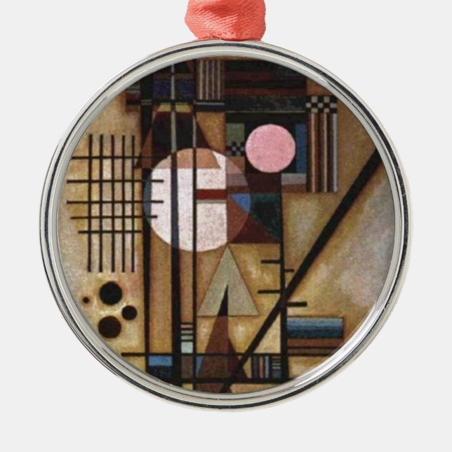Kandinsky Softened Construction Metal Tree Decoration (Front)