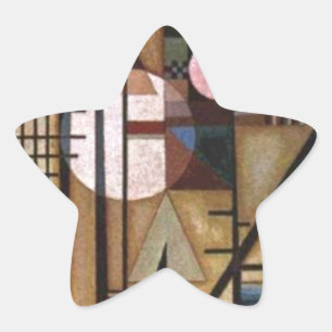 Kandinsky Softened Construction Star Sticker