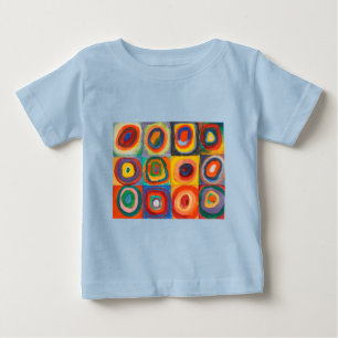 Kandinsky Squares Concentric Circles Baby T-Shirt