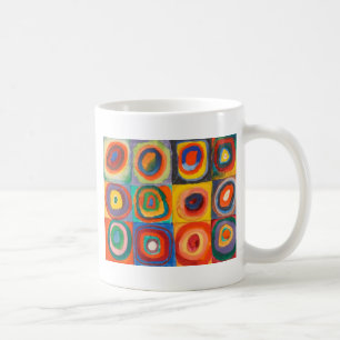 Kandinsky Squares Concentric Circles Coffee Mug