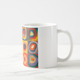 Kandinsky Squares Concentric Circles Coffee Mug