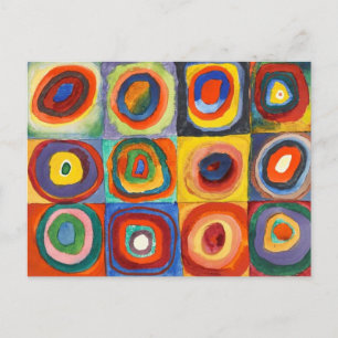 Kandinsky - Squares with Concentric Circles Postcard