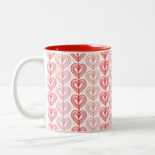 Kandinsky Staggered Valentine’s Two-Tone Coffee Mug