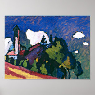 Kandinsky - Study for Landscape with Tower Poster