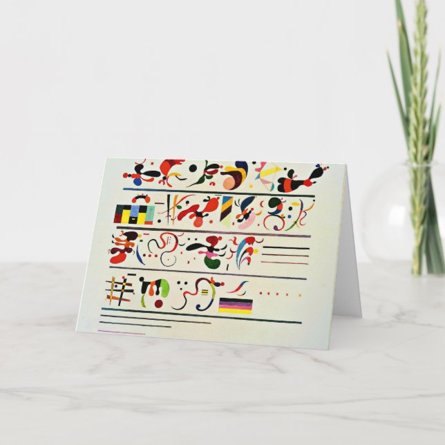 Kandinsky - Succession, famous artwork,  Card (Front)