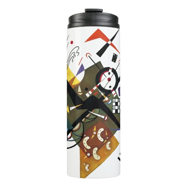 Kandinsky, Sur Blanc 1923 Thermal Tumbler (Front)