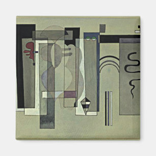 Kandinsky - Surfaces Meeting, abstract art Magnet