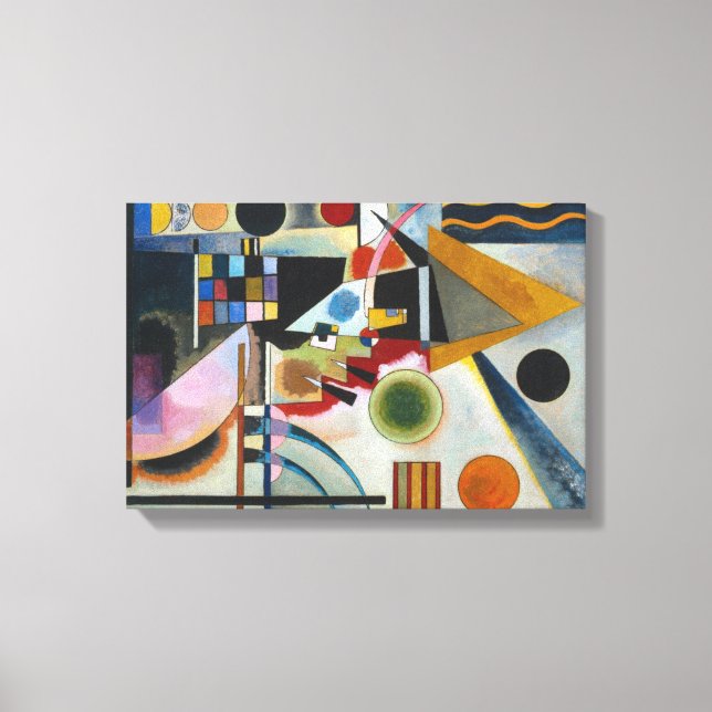 Kandinsky Swinging Abstract Painting Canvas Print (Front)