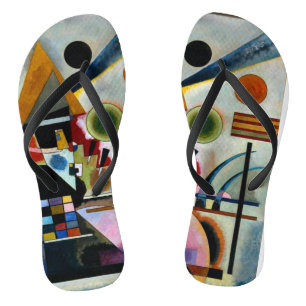 Kandinsky - Swinging, popular artwork, Flip Flops