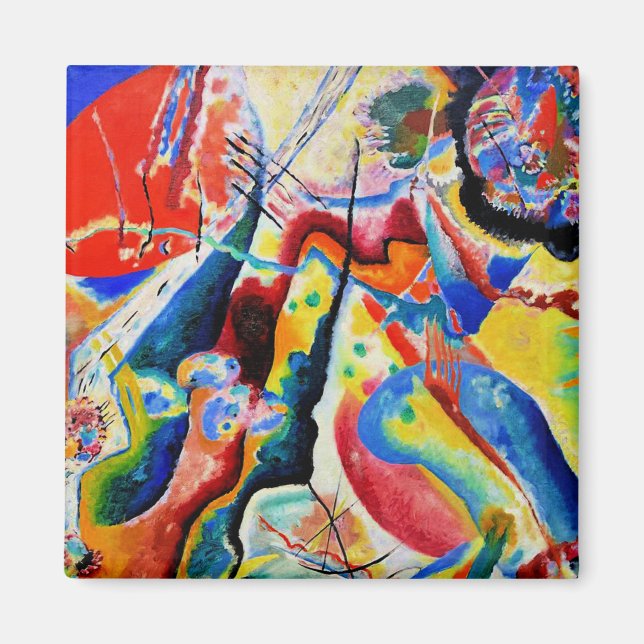 Kandinsky - Tableau a la Tache Rouge Magnet (Front)