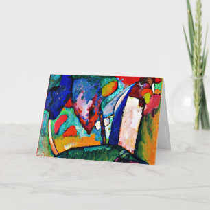 Kandinsky - The Waterfall, colourful artwork, Card