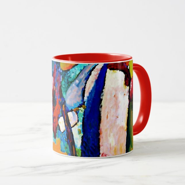 Kandinsky - The Waterfall, famous painting, Mug (Front Right)