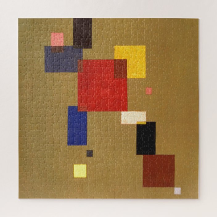 Kandinsky Thirteen Rectangles Abstract Painting Jigsaw Puzzle Zazzle