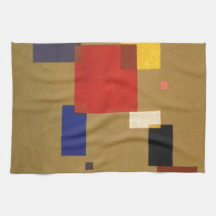 Kandinsky Thirteen Rectangles Abstract Painting Tea Towel