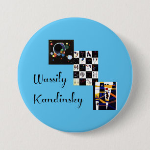 Kandinsky - Three of his famous artwork 7.5 Cm Round Badge