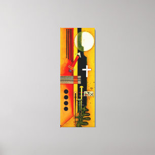 KANDINSKY - TOWARD PINK (Zum Rosa) - 1926 Bauhaus Canvas Print