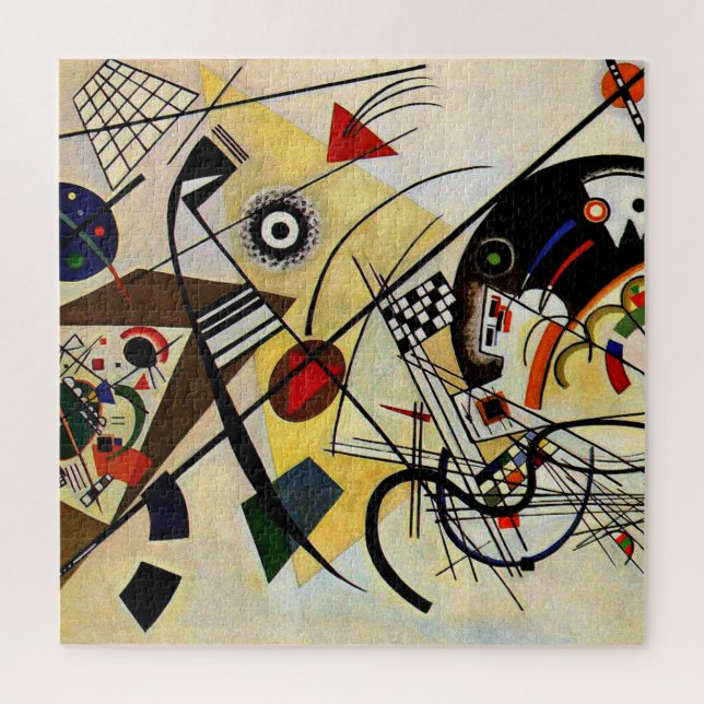Kandinsky - Transverse Line, abstract art Jigsaw Puzzle (Vertical)