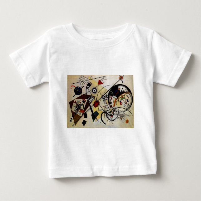 Kandinsky Transverse Unbroken Line Baby T-Shirt (Front)