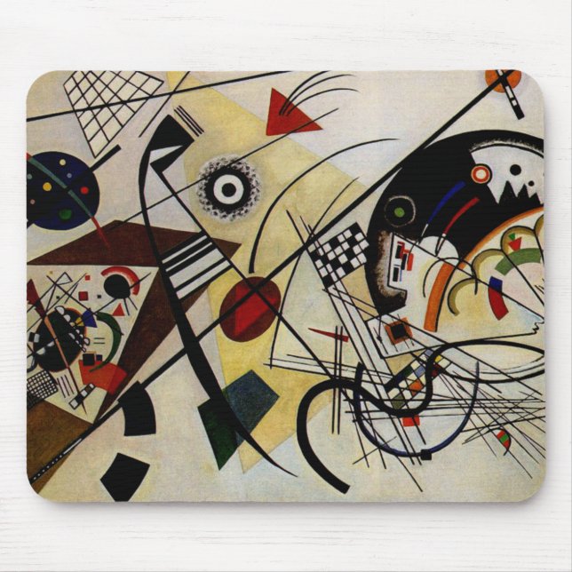Kandinsky Transverse Unbroken Line Mouse Mat (Front)