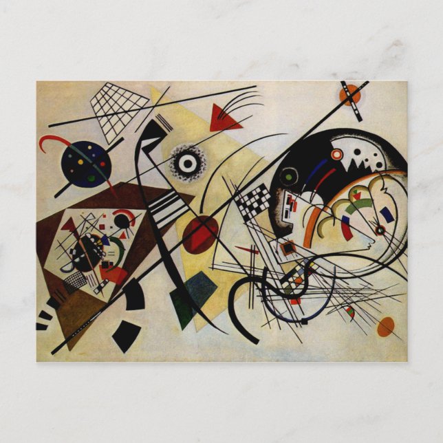 Kandinsky Transverse Unbroken Line Postcard (Front)