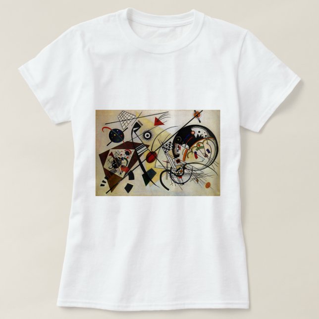 Kandinsky Transverse Unbroken Line T-Shirt (Design Front)