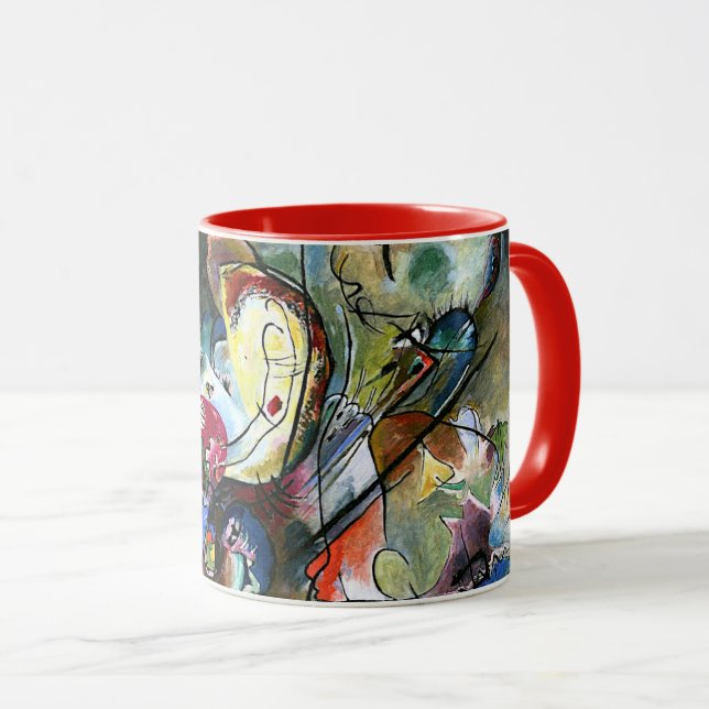 Kandinsky - Troubled, abstract art Mug (Front Right)