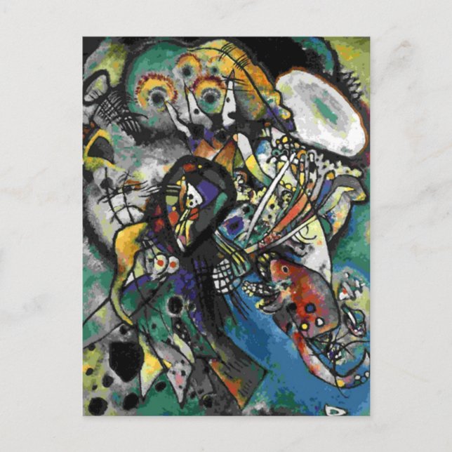 Kandinsky - Two Ovals Postcard (Front)