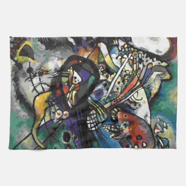 Kandinsky - Two Ovals Tea Towel (Horizontal)