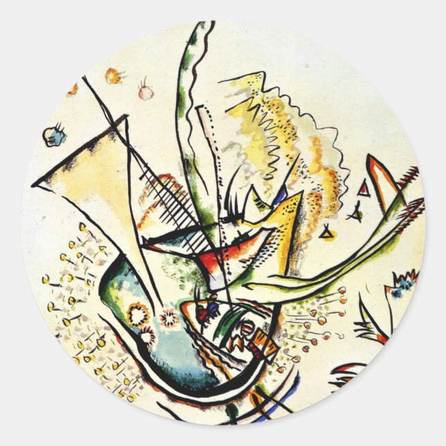Kandinsky - Untitled, 1918 Classic Round Sticker (Front)
