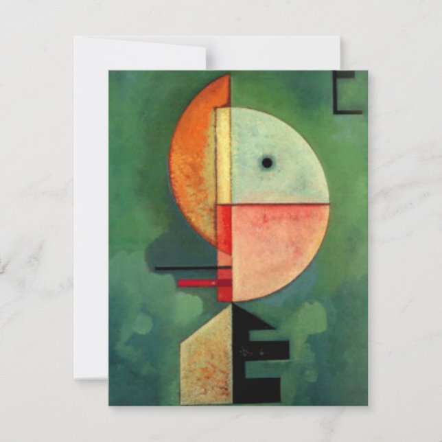 Kandinsky Upward Abstract Painting Card (Front)