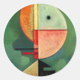 Kandinsky Upward Abstract Painting Classic Round Sticker