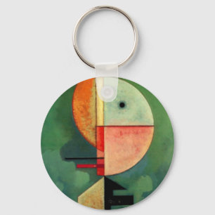 Kandinsky Upward Abstract Painting Key Ring