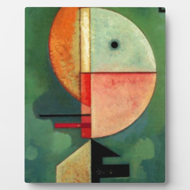 Kandinsky Upward Abstract Painting Plaque (Front)