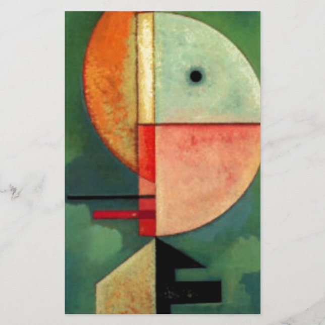 Kandinsky Upward Abstract Painting Stationery (Front)