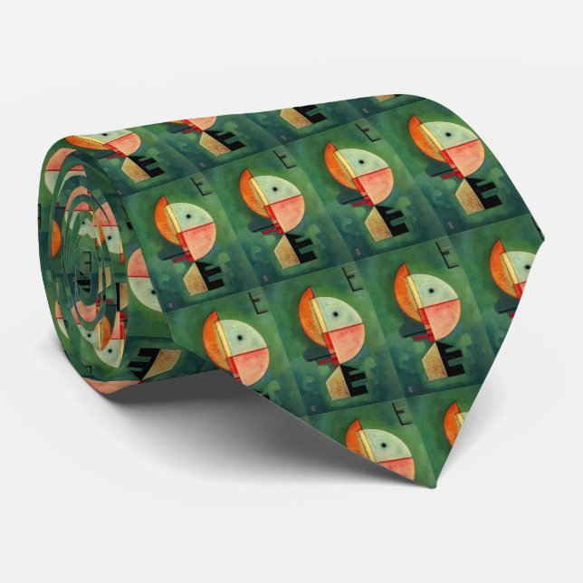 Kandinsky Upward Abstract Painting Tie (Rolled)