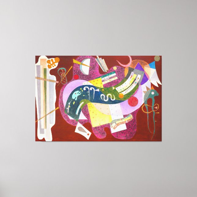 KANDINSKY - VARIEGATED BLACK (Noir bigarré) - 1935 Canvas Print (Front)