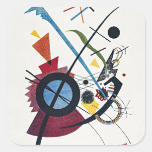 Kandinsky - Violet, Square Sticker
