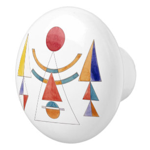 Kandinsky, Watercolor, Sketch Gate of Kiev Ceramic Knob