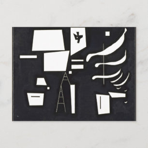 Kandinsky - White - Soft and Hard Postcard