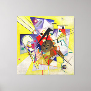 KANDINSKY - YELLOW ACCOMPANIMENT - 1924 -Bauhaus- Canvas Print